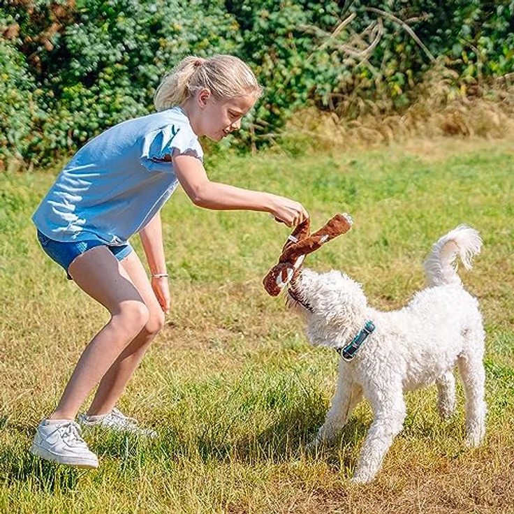 Nobby Plüschfaultier mit Seil innen, 34 cm, hochwertiges Material für Tierspielzeuge – Bild 3