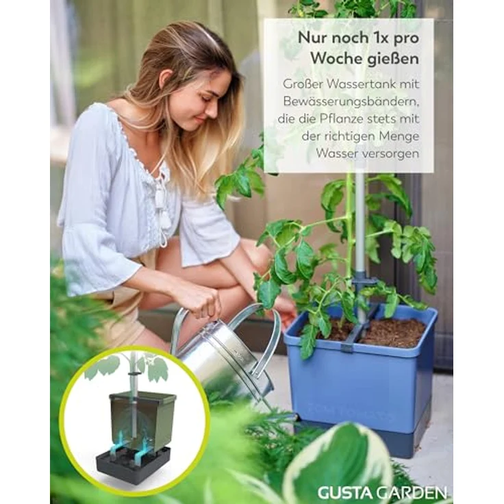 GUSTA GARDEN Tom Tomato Tomatentopf blau | Tomatentöpfe – Bild 4