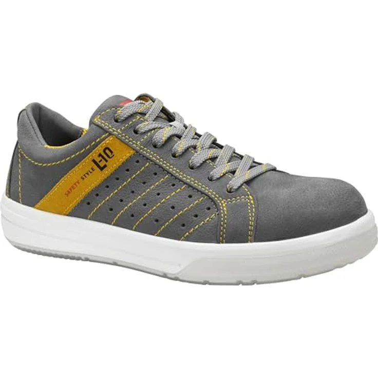 Elten BREEZER grey Low ESD S1 Sicherheitsschuhe mit Stahlkappe, Nubukleder, Gr. 40 – Bild 1