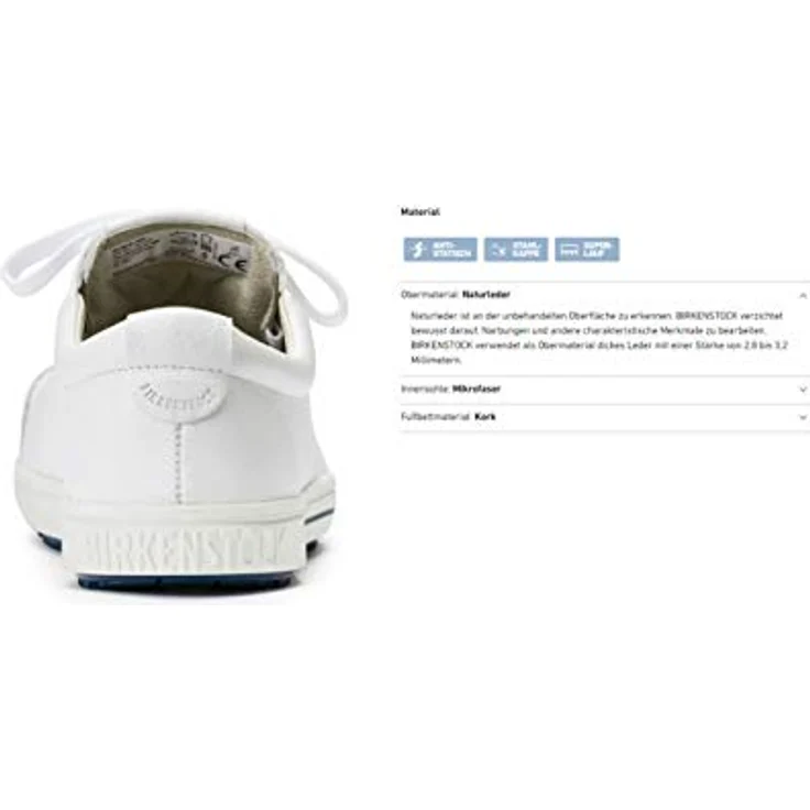 Birkenstock Professional QS 500, Sicherheitsschuh S3 aus wasserabweisendem Nubukleder mit auswechselbarem Fußbett und rutschhemmender Laufsohle – Bild 6