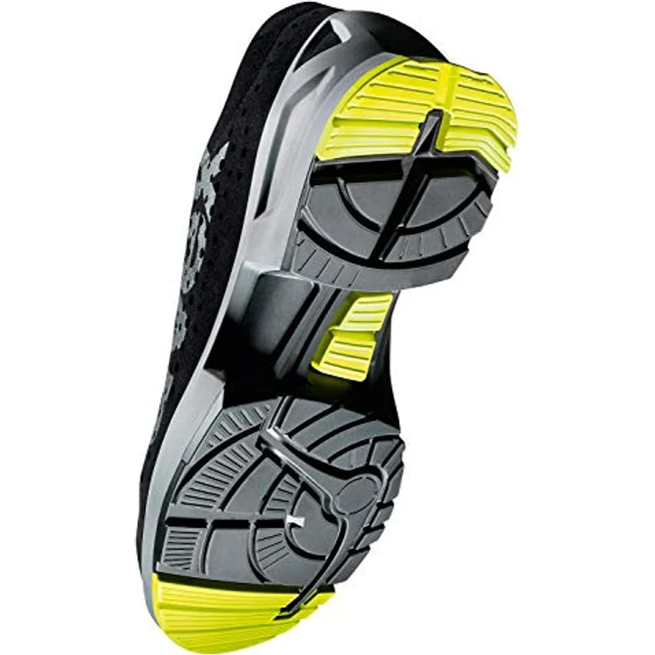 Uvex 1 S1 SRC ESD 85438, flache Sicherheitsschuhe mit rutschhemmender Sohle, Schwarz / Gelb, Größe 35 EU – Bild 12
