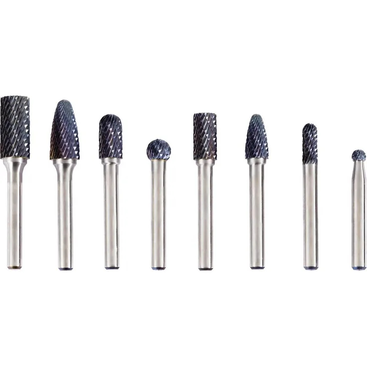 FRITZFURT 2602-6008 Fräser-Set, Hartmetall, 150mm Länge, 6mm Schaftdurchmesser, für präzise Metallbearbeitung