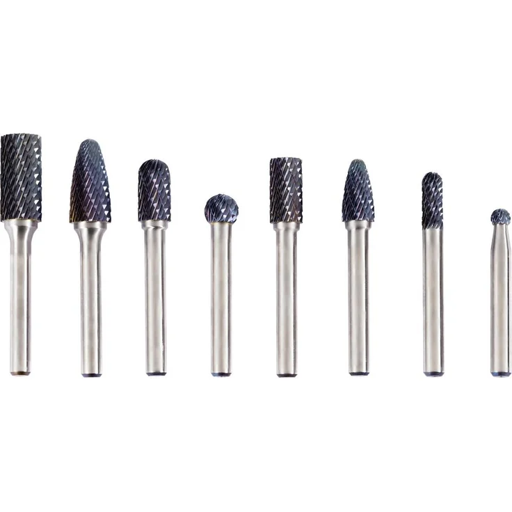 FRITZFURT 2602-6008 Fräser-Set, Hartmetall, 150mm Länge, 6mm Schaftdurchmesser, für präzise Metallbearbeitung