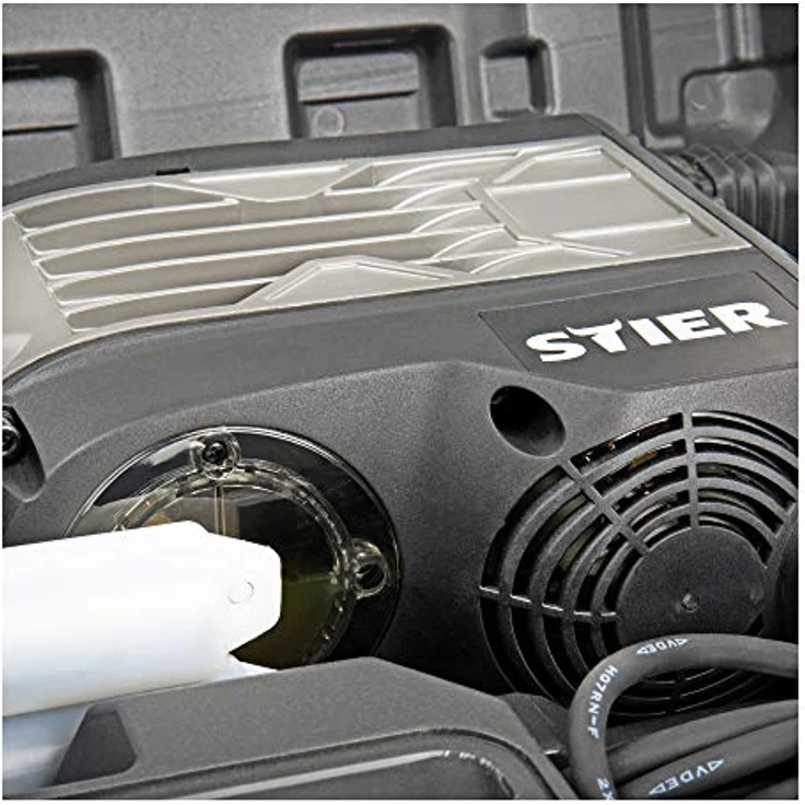 STIER Abbruchhammer SAH2000, 1700 W, 50 J, 2000 Schläge/min, Sechskant Aufnahme, inkl. verstellbarem Handgriff und Ölstandkontrolle, Aluminiumgehäuse – Bild 4
