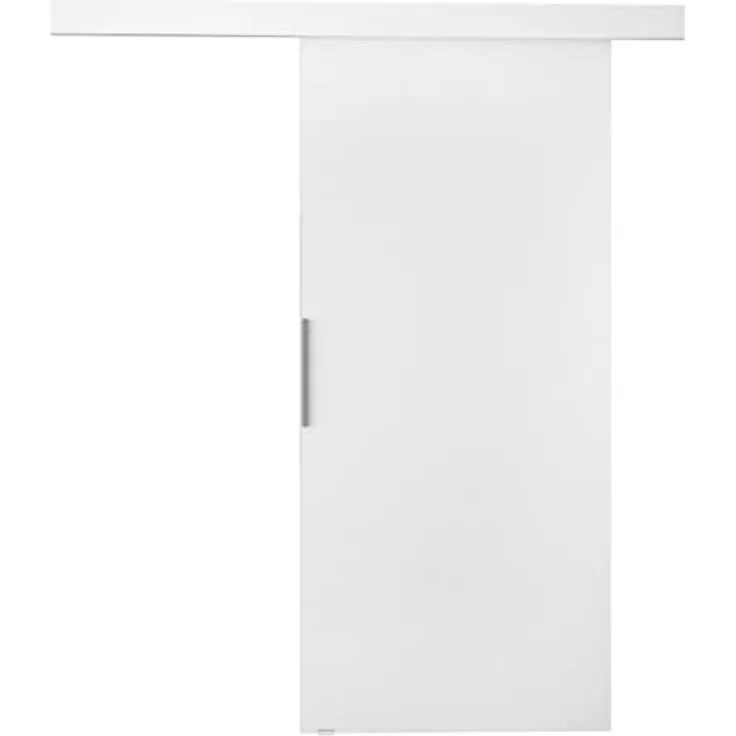 Mirjan24 Schiebetürsystem Pikano I mit Selbstschließer Zimmertür Aluminiumgriffe Komplett-Set für Schiebetüren, Tür Innentüren Trennwände (Weiß, Modell: 70)