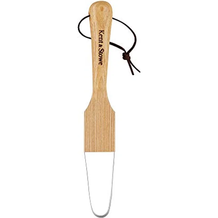 Kent & Stowe Unkrautschlinge – Unkrautjäter aus stabilem Edelstahl zum Durchpflügen, Jätschlinge mit Stiel aus Eschenholz, Länge: 32 cm