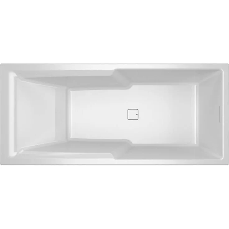 Riho Still Shower Badewanne, rechteckig, mit Einbau, 2 Plätze, mit Abfluss und Überlauf
