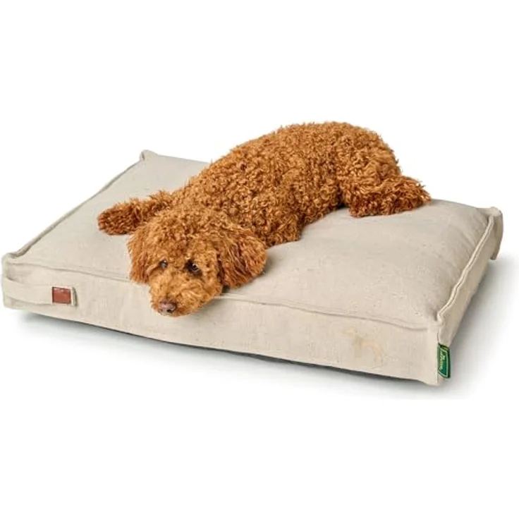 HUNTER Hundekissen Belluno, Creme, nachhaltig aus recycelten Materialien, rutschhemmend, 120 x 80 cm – Bild 5