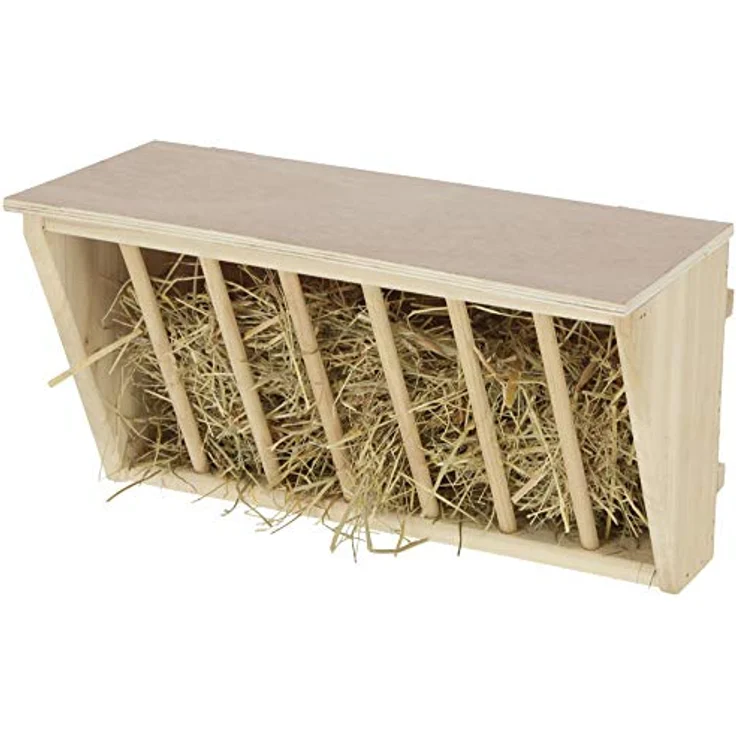Kerbl Heuraufe mit Sitzbrett 37 x 17 x 20 cm – Bild 2
