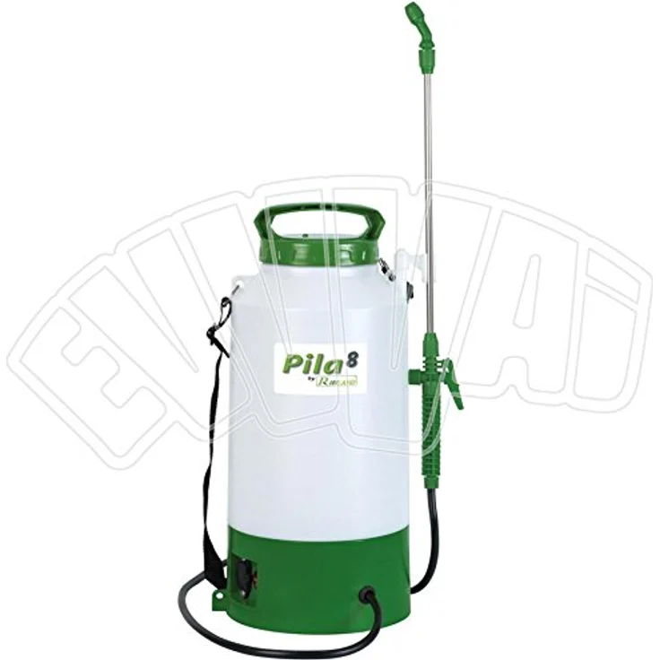 RIBIMEX Battery Sprayer 8 L Pila 8, elektrischer Drucksprüher mit 8 L Fassungsvermögen, weiß – Bild 1
