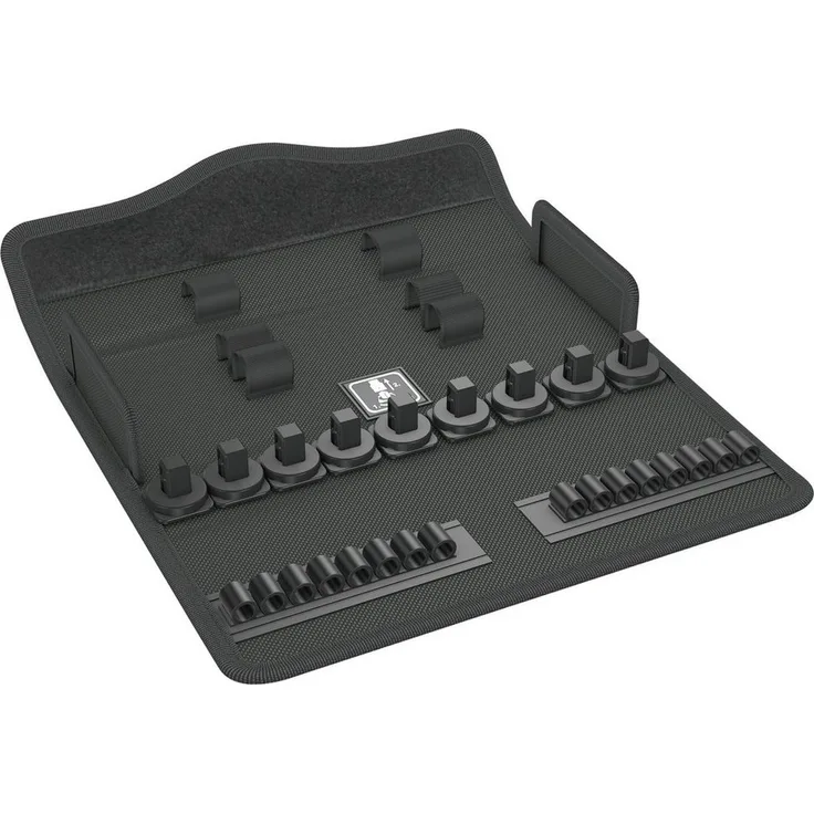 Wera Werkzeugbox 9462 Textile Box für 8003 Zyklop B 29, leer - Leichte und formstabile Werkzeugbox mit starkem Klettverschluss, ideal für den 29-teiligen Zyklop Knarrensatz
