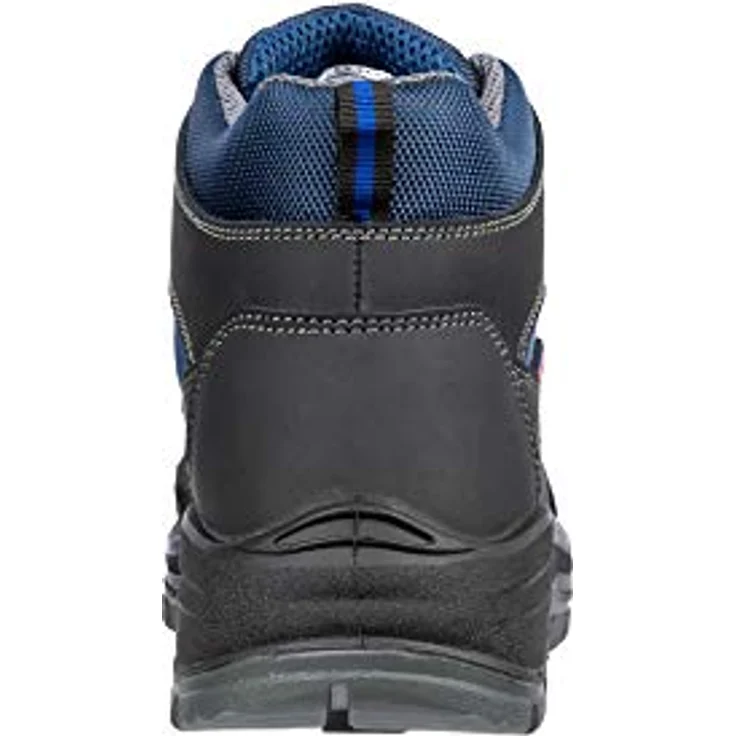 Footguard Safety Boots MID S3 SRC, Sicherheitsschuhe mit Stahlkappe und Stahlzwischensohle, schwarz/blau, Größe 46 – Bild 5