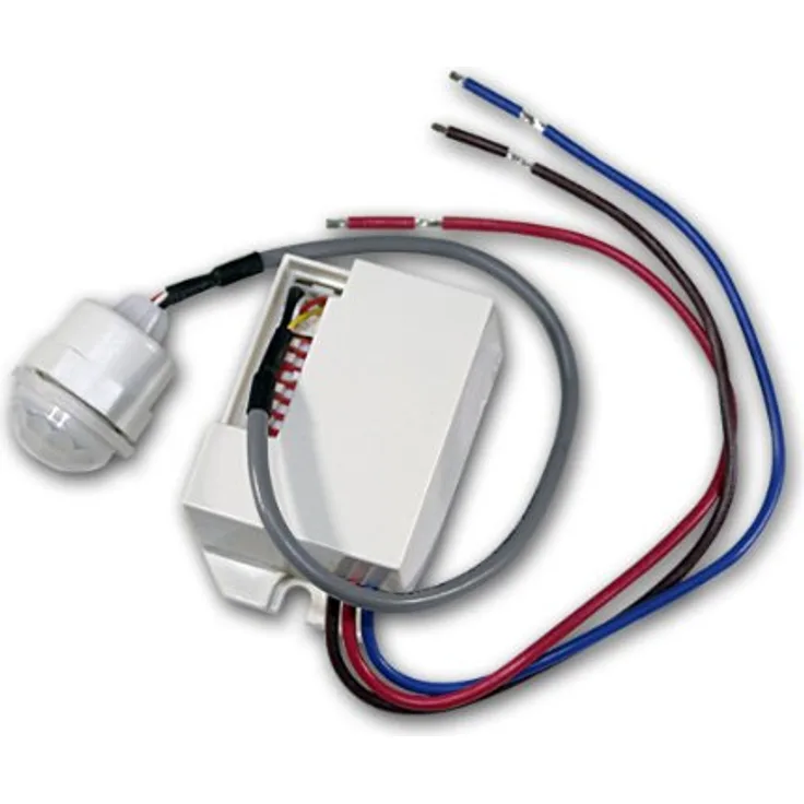 world-trading-net Mini PIR-Bewegungsmelder, 230V AC, 360° Erfassungswinkel, 6m Erfassungsbereich, einstellbare Empfindlichkeit