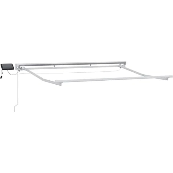 vidaXL Manueller Markisenrahmen mit LEDs, grün und gelb, 3,5 x 2,5 m – Bild 7