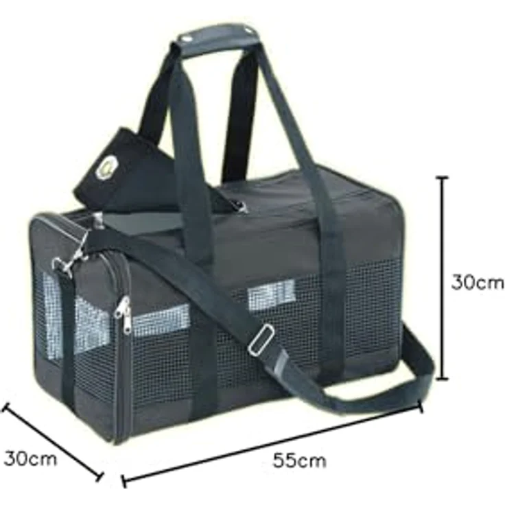 Nobby Transporttasche Nylon schwarz L x B x H: 53 x 30 x 30 cm – Bild 6