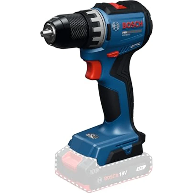 Bosch Professional GSR18V-52, Akku-Bohrschrauber mit 52 Nm Drehmoment, kompakt 146 mm Länge, Karton – Bild 1