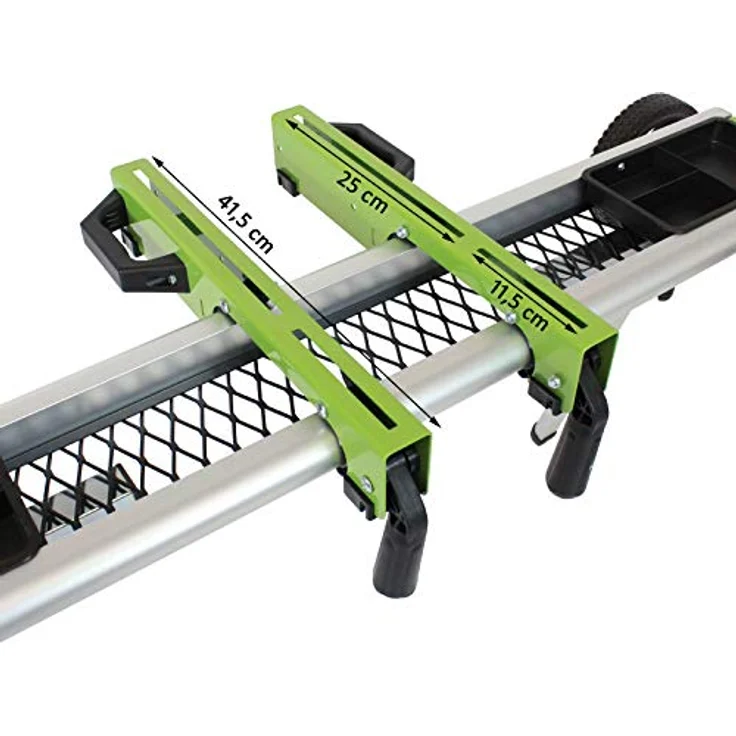 TrutzHolm Untergestell für Kappsägen, mobiles Aluminium-Maschinengestell mit Trolley-Funktion, verstellbar, 150 kg Tragkraft – Bild 7