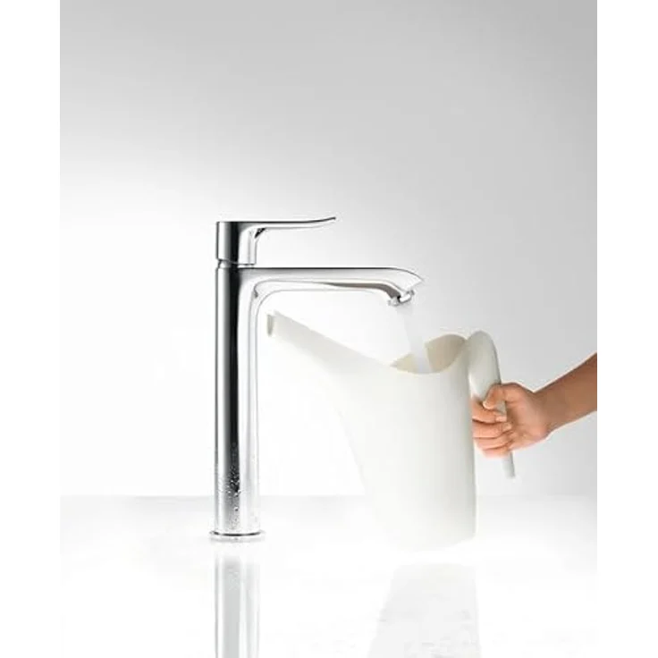 hansgrohe Metris 200 Spültischarmatur, Einhebelmischer mit Zugstangen-Ablaufgarnitur, chrom, 5 l/min Durchflussmenge – Bild 4