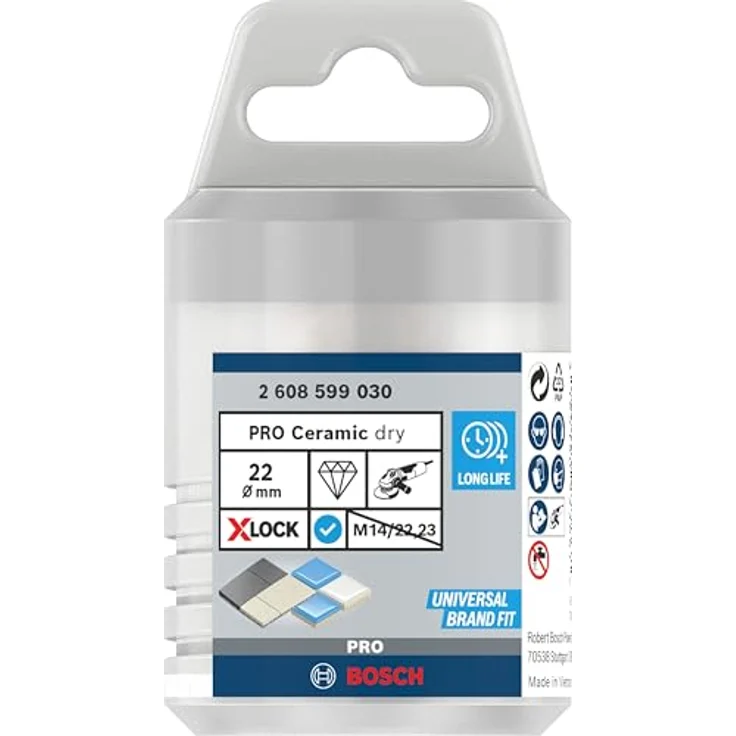 BOSCH Pro Core Cutter dry, Diamanttrockenbohrer, Ø 22 mm, X-Lock, für harte Fliesen und Stein – Bild 2