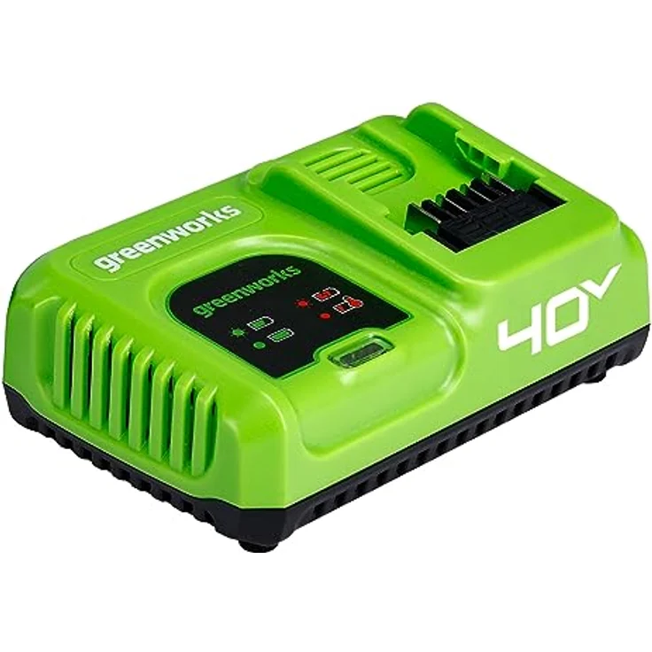 Greenworks Rapid Oplader 40V 5AH, Ladegerät für Greenworks 40V Batterien mit schnellem Ladevorgang und LED-Anzeige – Bild 2