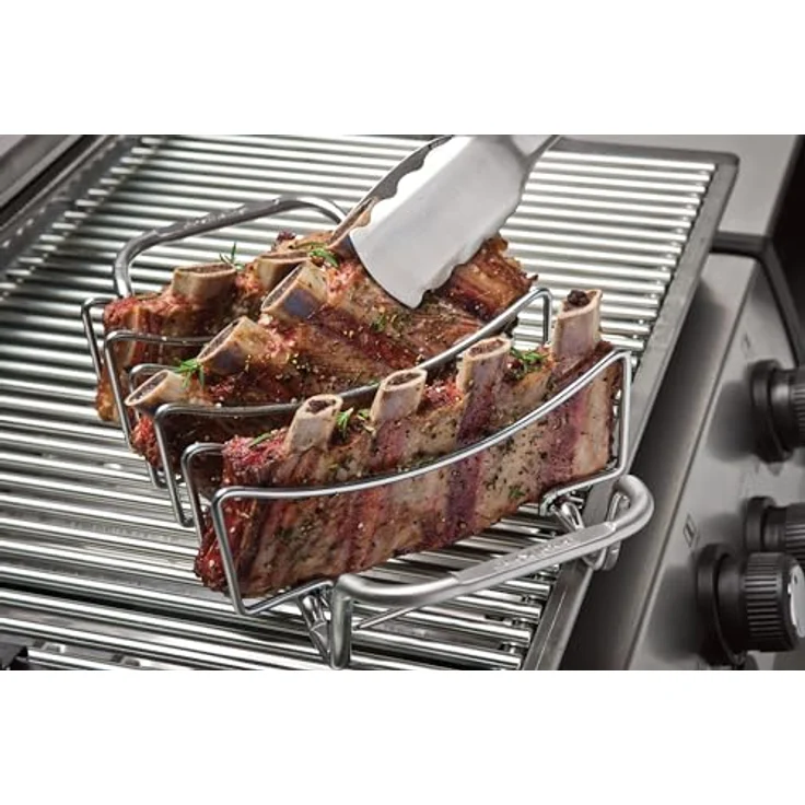 Broil King Grill-/Grillzubehör, Sparerib und Bratengestell, edelstahl, 5 x 5 x 5 cm, 62602 – Bild 5