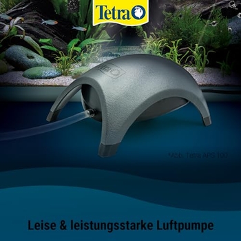 Leiseste Aquarium Luftpumpe 8W - Mit 3m Schlauch & 2 Luftsteinen Bis 600L