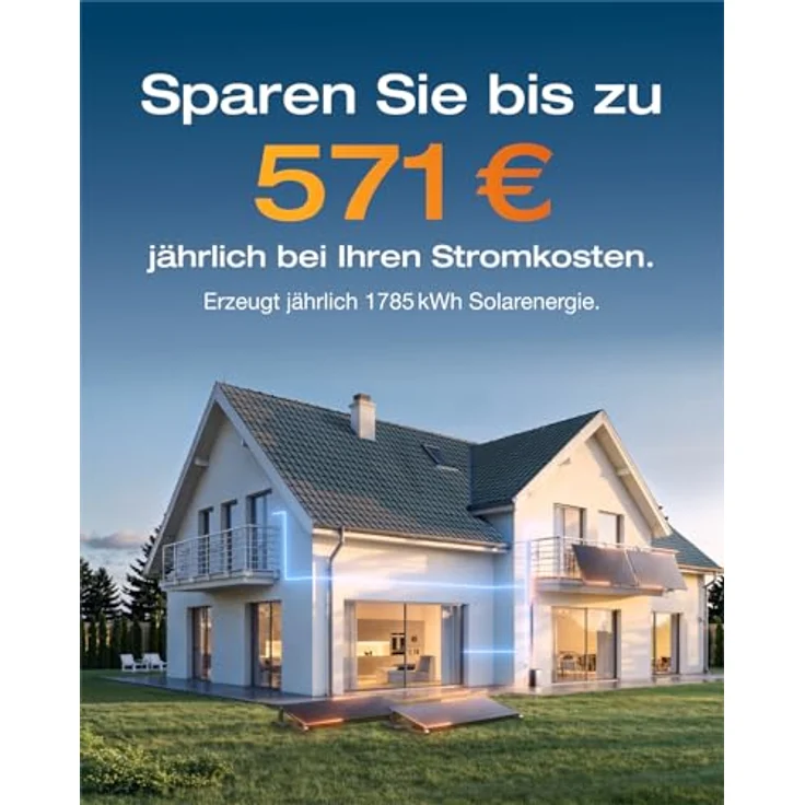 EcoFlow STREAM Ultra Balkonkraftwerk, 1800W mit 1,92kWh Speicher, 4x 450W Solarpanels – Bild 6