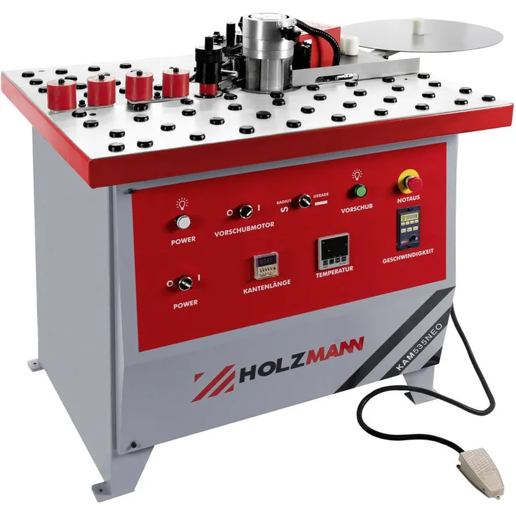 Holzmann Maschinen KAM535NEO_400V Kantenanleimgerät 1750W, für gerade und geschwungene Kanten, 400V