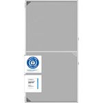 Nematek Insektenschutz Tür Teleskoprahmen - schmale Fliegengitter Tür mit Rahmen - 100 x 210 cm, weiß, ohne Zusägen