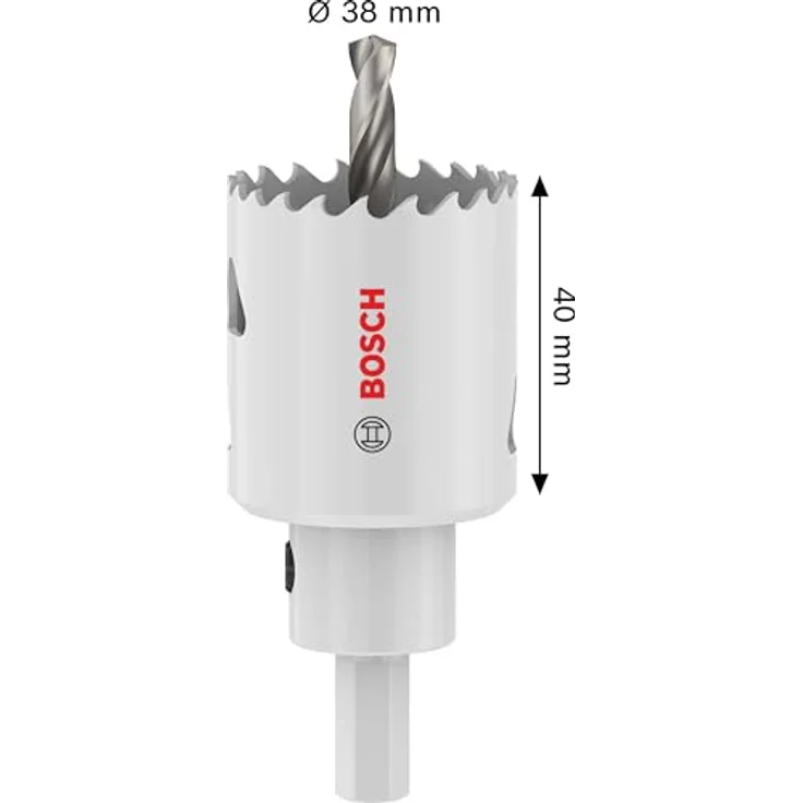 Bosch 1x Multi Material Lochsäge mit Adapter für Stahl, Trockenbauwand Ø 38 mm, Professional Zubehör Bohrmaschine – Bild 3