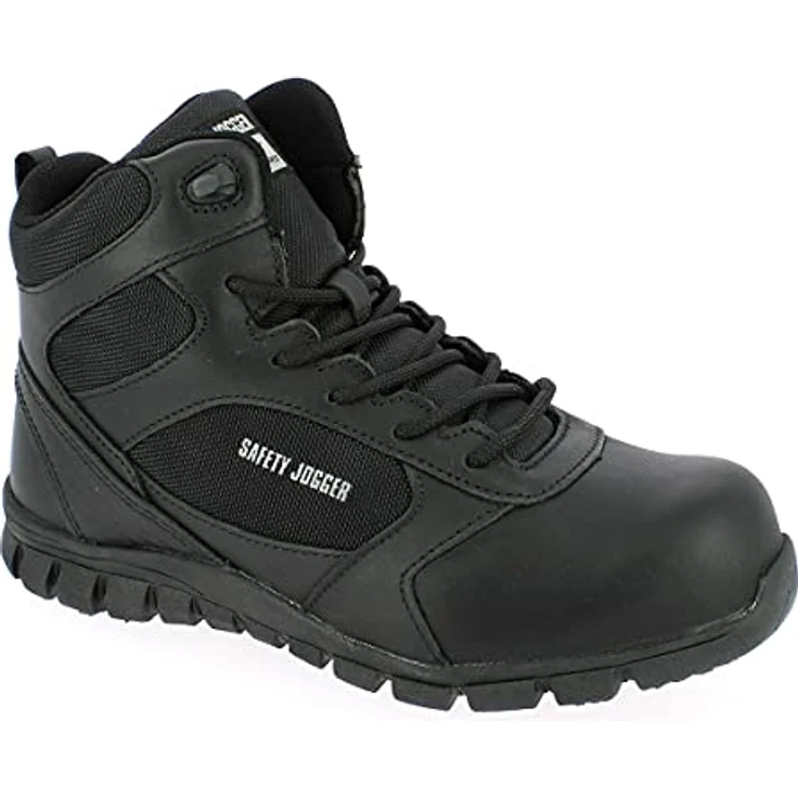 Safety Jogger ST4500460, Mittelhoher leichter taktischer Allround-Stiefel, schwarz, S3, wasserfest, atmungsaktiv, rutschfest, öl- und kraftstoffbeständig – Bild 1