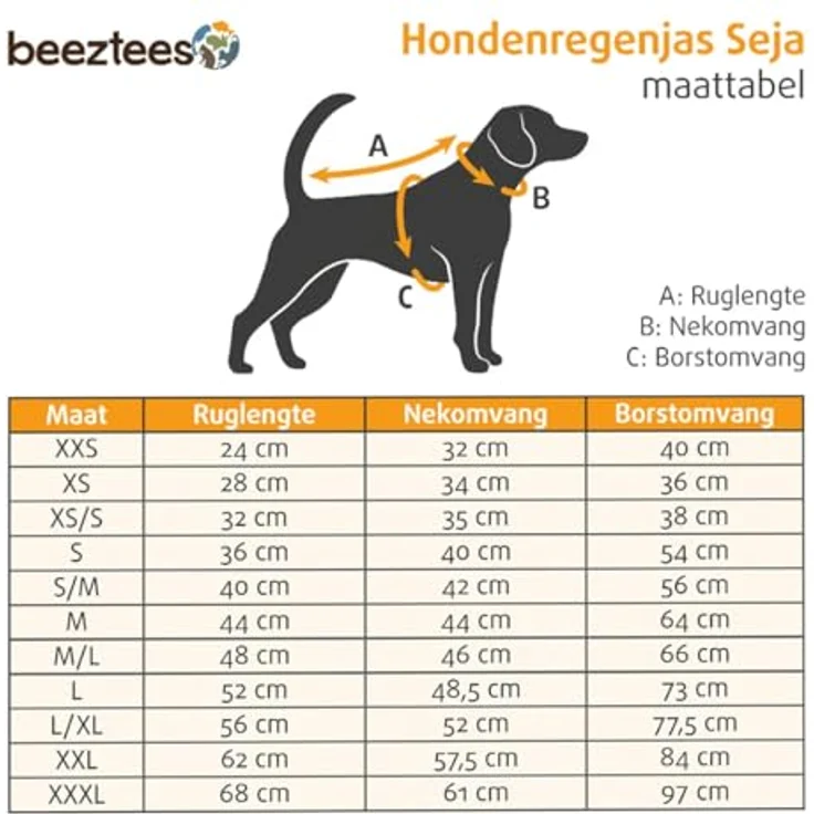 Beeztees Hunde-Regenmantel Seja (XXL, Hundemantel), wasserdicht, mit Reflexionsstreifen, abnehmbares Fleece-Innenfutter – Bild 2