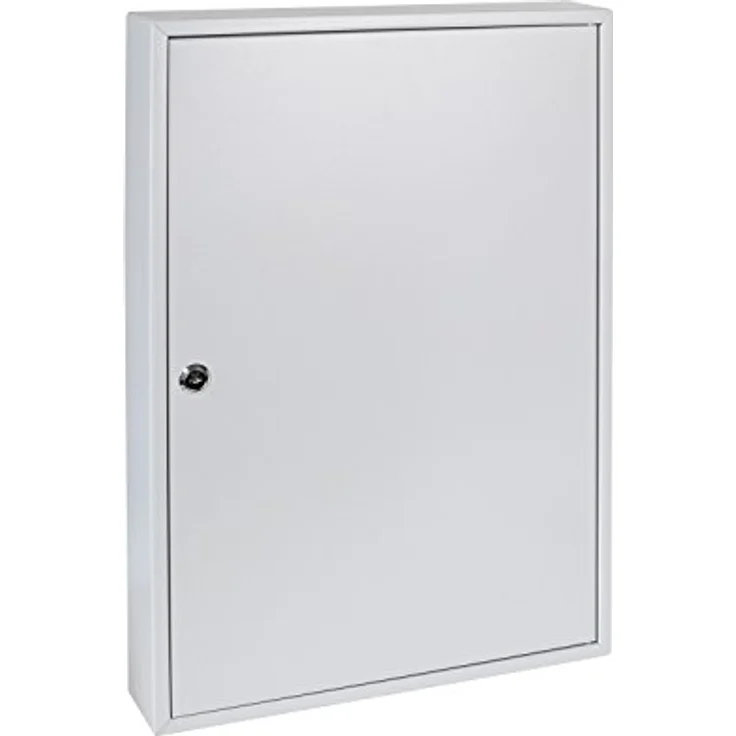 HMF 135100-07 Schlüsselschrank 100 Haken verstellbare Hakenleisten, 55,0 x 38,0 x 8,0 cm, lichtgrau, inkl. 100 Schlüsselanhänger – Bild 3