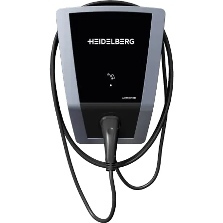 HEIDELBERG Amperfied Wallbox 11 kW zur Abrechnung von Firmenfahrzeugen inkl. 7,5 m Ladekabel und MID-Stromzähler. Intelligente Ladestation Connect.Business für Elektrofahrzeuge. Optional 5 Jahre Garantie.