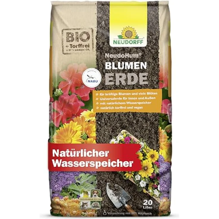 Neudorff NeudoHum BlumenErde 20 Liter – Bild 2