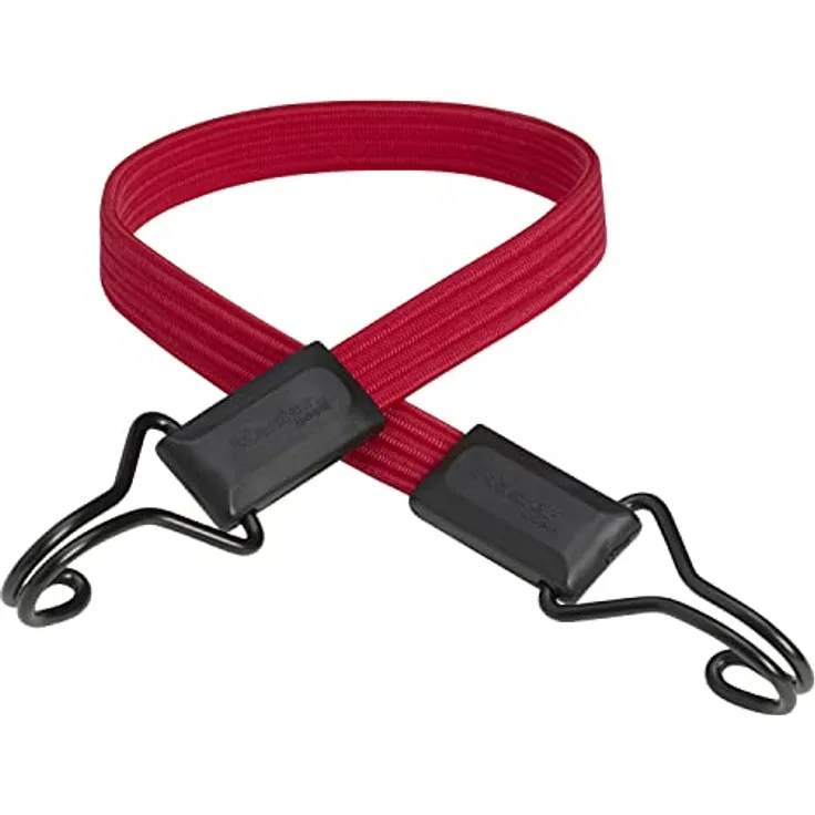 Master Lock 3224EURDAT Flaches Gummi-Spannseil mit Haken [60 cm langes Spannseil] [Doppelter Invershaken] - Ideal zum Transportieren, Verpacken und Sichern von Lasten