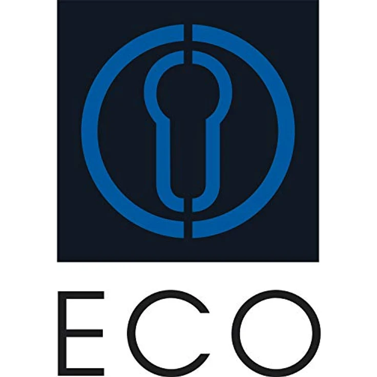 ECO Drückergarnitur D110/R Standflügel - Türklinke U-Form auf Rosette rund - VK 9mm für TS 40-66mm, Edelstahl - Feuerschutz Türbeschlag, DIN 18273 FS geprüft – Bild 3