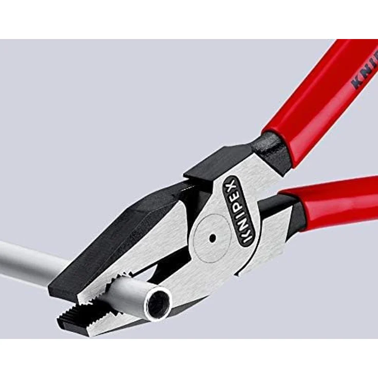 KNIPEX 02 01 200 Kraft-Kombizange mit Kunststoff überzogen schwarz atramentiert 200 mm – Bild 5