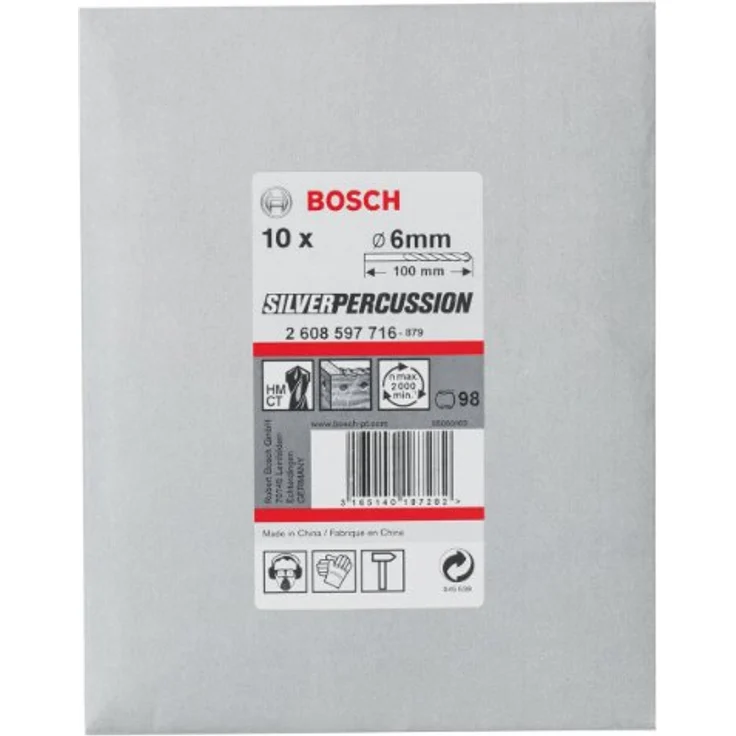 Bosch Professional Pro Betonbohrer CYL-3 (10 Stück, Ø 6 mm) – Bild 2