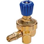 Rothenberger Industrial Sauerstoffdruckminderer 110 bar - M 10x1 - G 1/4" R inkl. Flammenrückschlagventil, 1500000465 - Für Roxy-Kit-Plus, Blau