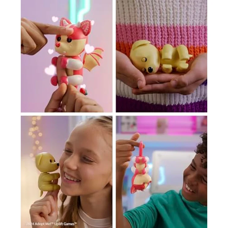 Fingerlings Adopt Me Dog, Interaktives Haustier mit über 40 Geräuschen und Reaktionen, blau – Bild 3