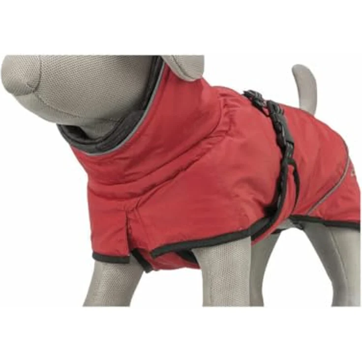 Trixie Hondenjas Winter Explore Thermo, Hundemantel für mittelgroße Hunde, rot, 55 cm – Bild 7
