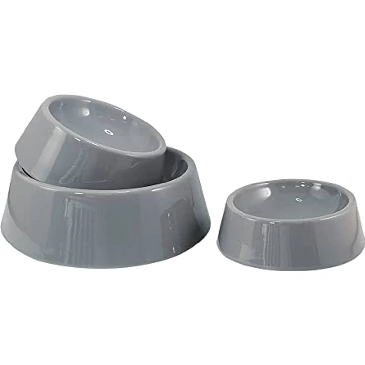 Nobby 82409 Keramik Napf Grazus hellgrau; Ø 16,0 x 4,5 cm, 0,30 l – Bild 2