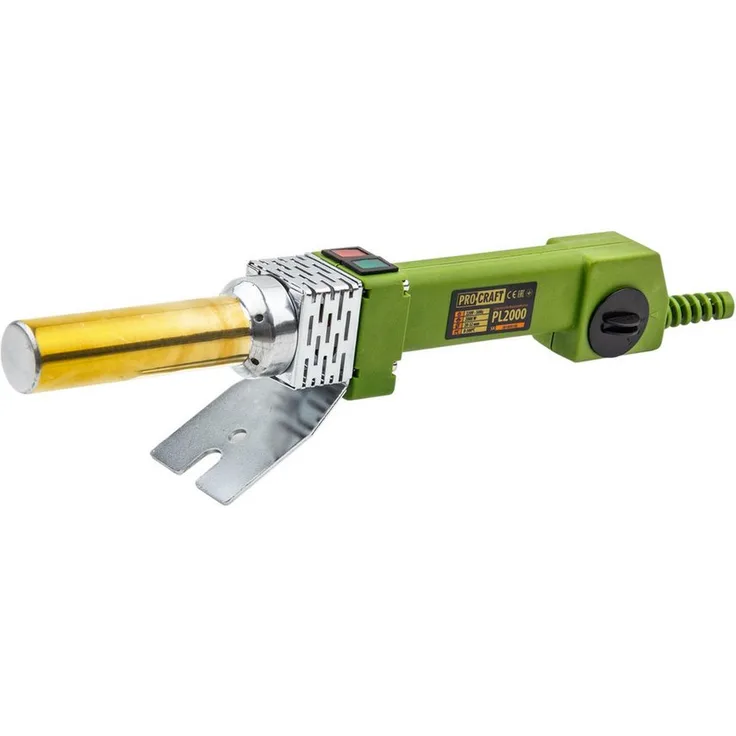PRO CRAFT Procraft PL2000 Elektroschweißgerät, 800 Watt Polyfusionsschweißgerät mit Aufsatzset für Rohrdurchmesser 16-32 mm, inkl. Metallkoffer