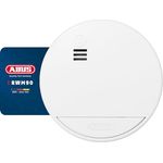 ABUS RWM90 Rauchwarnmelder, batteriebetriebener Rauchmelder mit 5 Jahre Batterie, für Räume bis 40 m², 85 dB Alarm