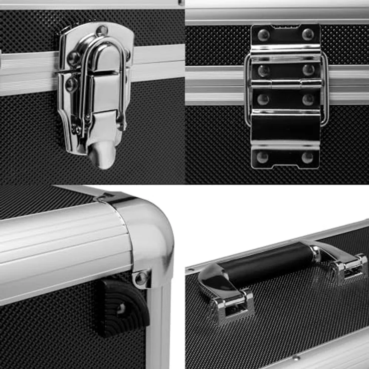 anndora Werkzeugkoffer 13 L Transportbox Werkzeugkasten Werkzeugbox - schwarz – Bild 8
