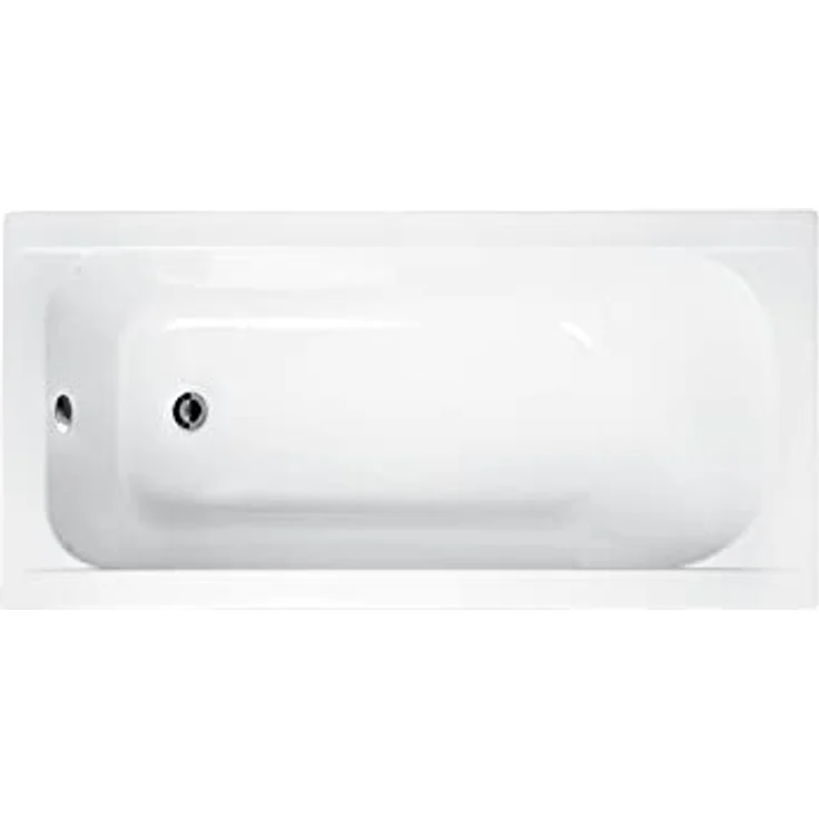 Besco BADLAND Badewanne CONTINEA 150x70 cm, rechteckige Acryl Wanne in Weiß mit Premium Styroporverkleidung, Füßen und Chrom Automatik Ablaufgarnitur, 4in1 Komplettset Made in EU – Bild 2
