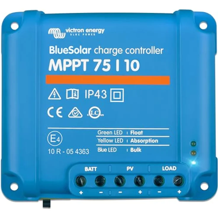 Victron Energy BlueSolar MPPT 75V 10 Amp 12/24-Volt Solar Laderegler, intelligentes MPPT-System mit Bluetooth-Funktion – Bild 1