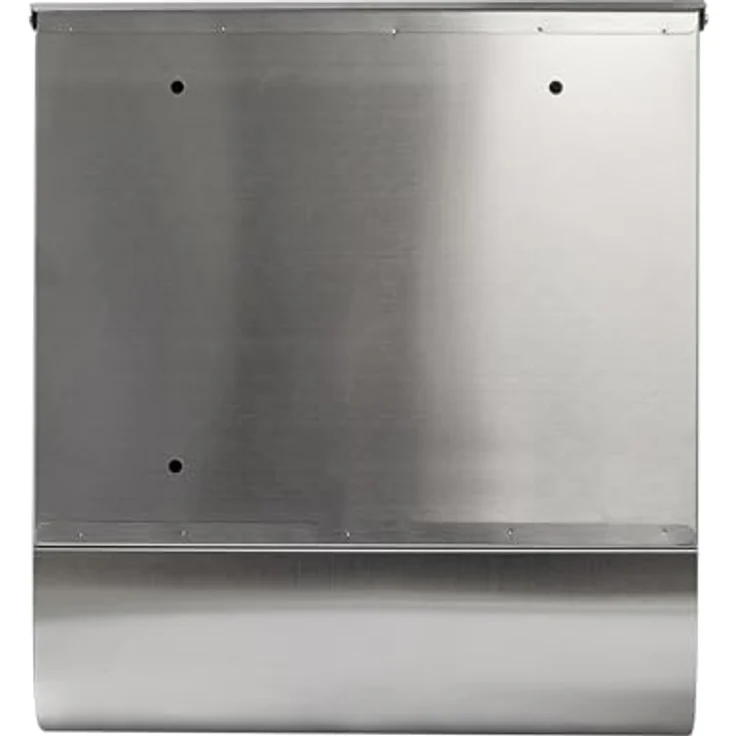 HTI-Living Briefkasten Amin, Edelstahl mit Zeitungsrolle und Sichtfenster, Wandmontage, Maße B/H/T 30,5 x 33,5 x 9,6 cm – Bild 3