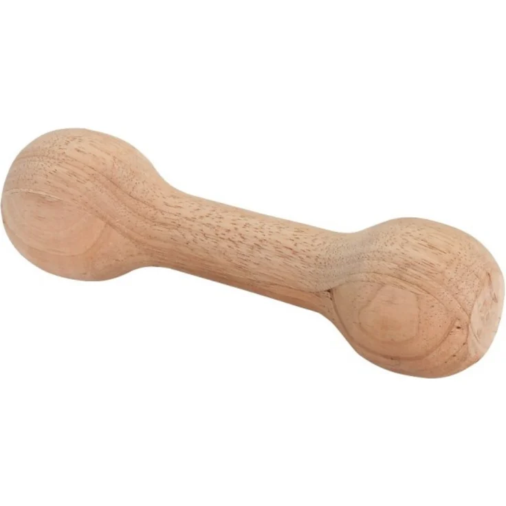 Kerbl Spielknochen Apportierholz Hartholz rund 21 cm 83526, (1-tlg) Tierspielzeug für Training, Sport und Freizeit